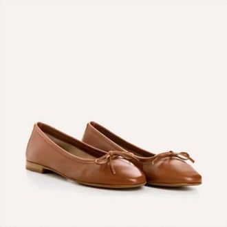 Reqins Womens Carmen Cuir Loafer In Cognac