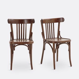 La Redoute Interieurs Set van 2 stoelen met spijlen, Bistro