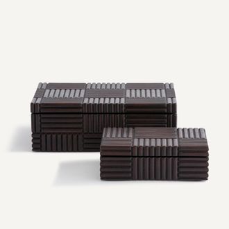 AM.PM Set van 2 dozen van massief mangohout, Rimba