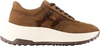 Hogan H669 Allacciato H Sneakers - Dames - Sneakers - Bruin - 36 EU - Leer - Schoenen