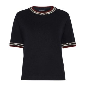 Max Mara Dames, Truien, Blauw, Maat: M Wol