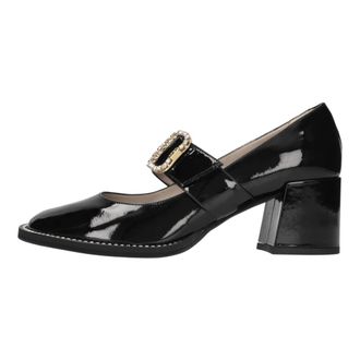 N&deg;21 Schoenen, Dames, Zwart, 39 EU, Leer, Lakleren Pomp
