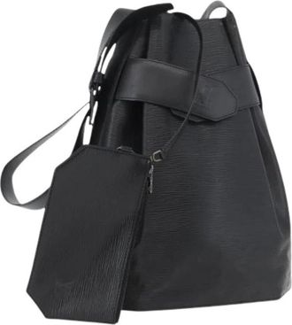 Louis Vuitton Pre-owned Bucket Bag - Dames - Vintage Tas - Zwart - ONE Size - Leer - Vintage