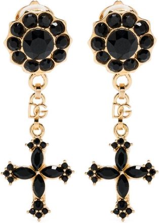 Dolce & Gabbana Accessoires, Dames, Zwart, ONE Size, Zwarte en Gouden Ketting