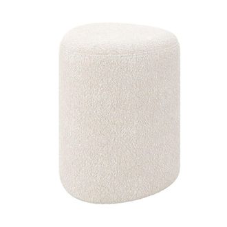 Rendez-Vous D&eacute;co Pouf triangular de tela boucle beige