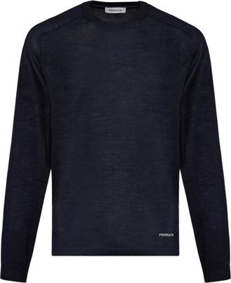 Premiata Pmg 18S30 Trui met ronde hals - Heren - Ronde hals truien - Blauw - 3XL - Wol - Truien & Vesten