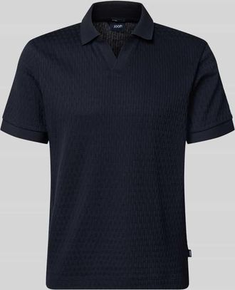 Joop Regular Fit Poloshirt mit V-Ausschnitt Modell Rauljose in Blau, Gr&ouml;&szlig;e XXXL