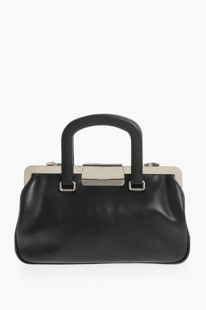 Max Mara Borsa a Mano in Pelle con Dettagli in Effetto Argentato Max Mara
