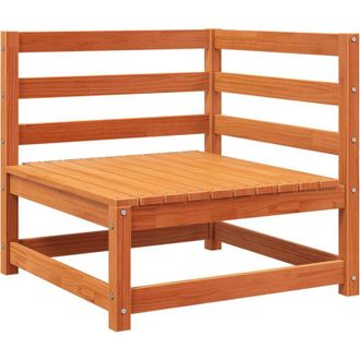 vidaXL Garden Sofa Corner Wax Brown 70x70x67 cm Solid Wood Pine vidaXL
