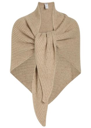 Brunello Cucinelli Lam&eacute; Cashmere-blend Stole Scarf - Cream - One Size