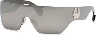Philipp Plein SPP029M 579X Womens Sunglasses Silver Size 99