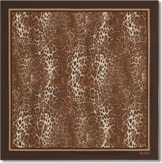 Max Mara Accessoires, Dames, Bruin, ONE Size, Foulard