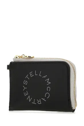 Stella McCartney Womens Two-Tone Alter Mat Card Holder 1000 F: Polyamid Portafogli