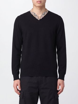 Burberry Maglia con scollo a V in lana con motivo Vintage Check all-over