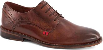 Andrea Mens Leather Oxfords Dark