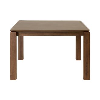 Miliboo Mesa Cuadrada Para Comedor Madera Oscura L120 Cm Raya