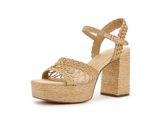 Marc Fisher Chayse Womens Dress Sandals Light Natural : 7.5 M, Textile