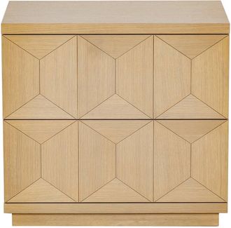 Safavieh Couture Deziree Wood 2 Drawer Nightstand