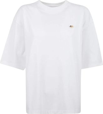 Fiorucci Katoenen T-shirt met korte mouwen - Dames - T-shirts - Wit - XS - Katoen - Tops