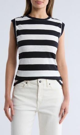 Sanctuary Ruched Side Muscle Tank in Blackmilk at Nordstrom Rack, Size X-Large