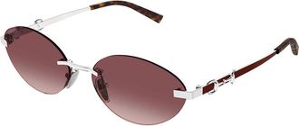 Gucci GG2051S 003 Womens Sunglasses Silver Size 58