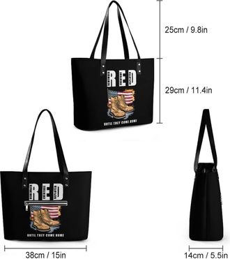 Generic Remember Everyone Deployed RED Friday Tote Bags for Women Cute Shoulder Purses Handbags