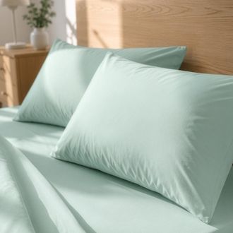 KASANOVA Coppia federe cotone verde