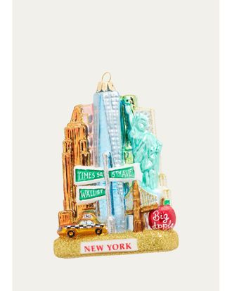 Impuls New York Landscape Glass Ornament