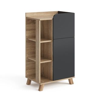 Vicco Armario Bajo Karen, Antracita, 50 X 90 Cm Con Puerta Y Caj&oacute;n