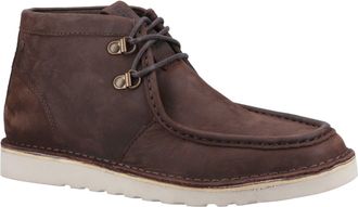 Hush Puppies Oswald Leren Herenschoenen Bruin