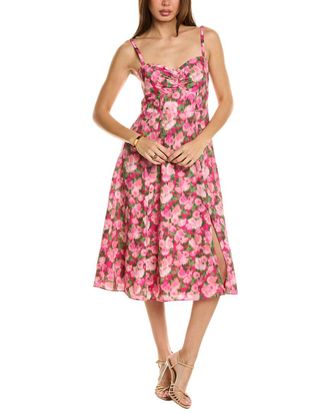 Rachel Parcell Ruched Cup Midi Dress