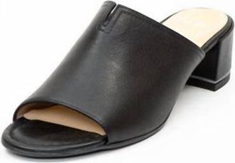 Ara Womens Gerty Block Heel Slide In Black