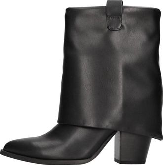 Steve Madden Laarzen - Dames - Cowboylaarzen - Zwart - 38 1/2 EU - Leer - Schoenen