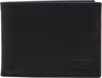 Levi's Geldb&ouml;rse LEVIS BATWING BIFOLD ID, Herren, schwarz, Rindsleder, Kleinlederwaren Geldb&ouml;rse, Geldbeutel Portemonnaie Herrenb&ouml;rse Leder