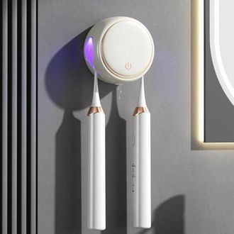 OEM Esterilizador De Cepillos De Dientes Uv Con Soporte De Pared Y Temporizador: Perfecto Para Viajes Y Uso Familiar