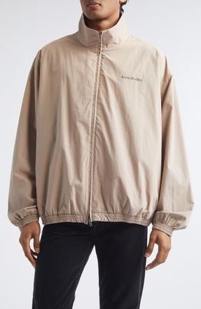 Acne Studios Olando Logo Jacket in Mushroom Beige at Nordstrom, Size 52