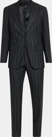 Tom Ford Men & apos;s Hairline Stripe Single-Breasted Suit