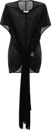 Jean Paul Gaultier Top con maniche corte - Nero