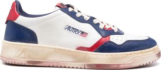 Autry Medalist Low Super Vintage sneakers - men - Calf Leather/Fabric/Calf Leather/Rubber - 47 - White