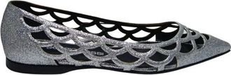 Sergio Rossi scarpe basse Cuoio - Dames - Ballerinas - Grijs - 37 EU - Leer - Schoenen