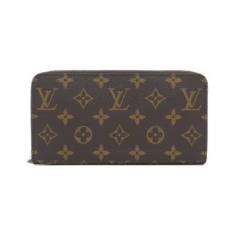 Louis Vuitton Monogram Blue Marron Coated Canvas Long Wallet (Bi-Fold) (Pre-Owned)