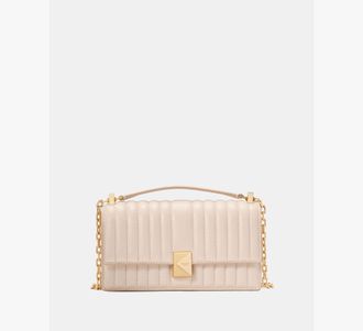 Kate Spade New York Womens Deco Quilted Mini Crossbody Bag in Pink | Smooth Leather