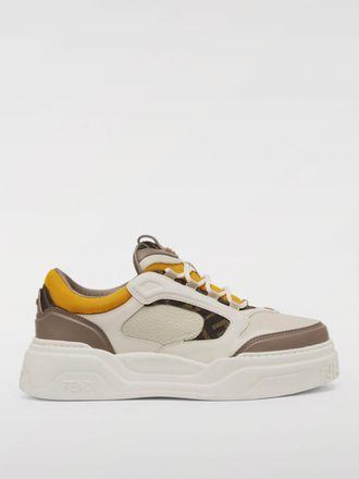 Fendi Sneakers Force Fendi in pelle e e mesh FF jacquard
