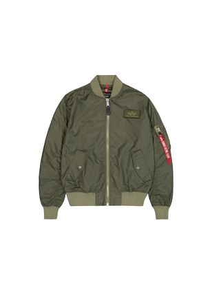 Alpha Industries Bomberjacke ALPHA INDUSTRIES MA-1 TTC Light, Herren, Gr. M, gr&uuml;n (schwarz olive), Obermaterial: 100% Nylon, Futter: 100% Nylon, Jacken Bomberjacke