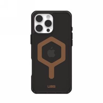 Urban Armor Gear Funda Protectora Uag Plyo Magsafe Para Iphone 16 Pro Max Compatible Con Magsafe (negro/bronce)
