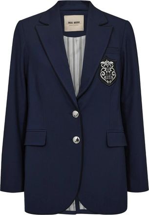 Mos Mosh Maritime Blue Piet Blazer - Dames - Blazers - Blauw - XS - Jassen