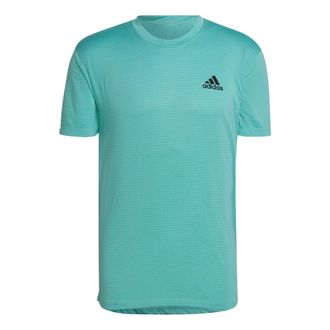 adidas Mens adidas Alphabet Logo Printing Round Neck Short Sleeve Green T-Shirt HT9057