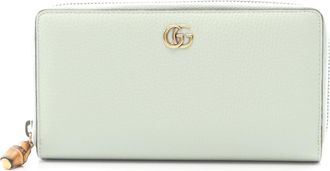 Gucci Green Leather Long Wallet (Bi-Fold) (Pre-Owned)