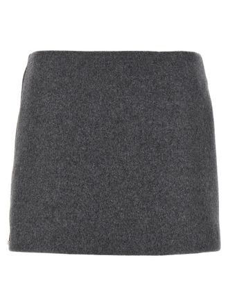 Sportmax Grey Poggio skirt