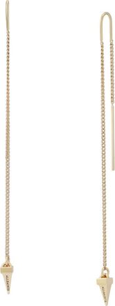 AllSaints Spike Threader Earrings in Shiny Gold at Nordstrom